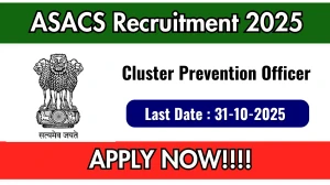 ASACS Cluster Prevention Officer Recruitment 2025 - Apply Online