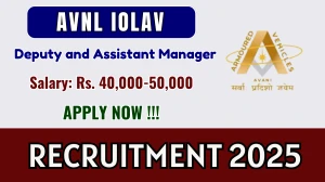 AVNL IOLAV Recruitment 2025 - Apply Offline for 04 Deputy and Assistant Manager Posts