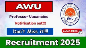 AWU Professor Recruitment 2025 - Apply Offline for 05 Posts