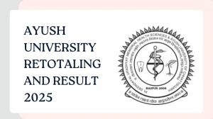Ayush University Retotaling and Result 2025 Declared at ddumhsaucg.ac.in Direct Link to Download UG Course Result Ayush University Retotaling and Result 2025 Declared at ddumhsaucg.ac.in Direct Link to Download UG Course Result