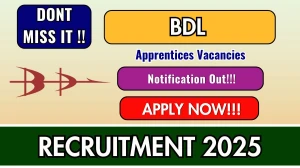 BDL Apprentices Recruitment 2025 - Apply Online for 86 Graduate, Technician Apprentices Posts