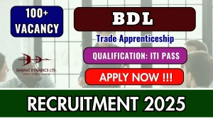 BDL Trade Apprenticeship Recruitment 2025 - Apply Online for 110 Posts BDL Trade Apprenticeship Recruitment 2025 - Apply Online for 110 Posts