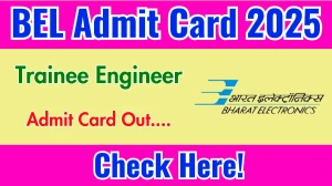 BEL Trainee Engineer Admit Card 2025 OUT Download Link bel-india.in