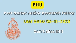 BHU Junior Research Fellow Recruitment 2025 - Apply Offline
