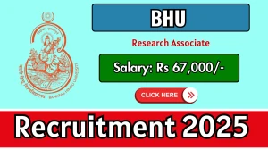BHU Research Associate Recruitment 2025 – Walk in