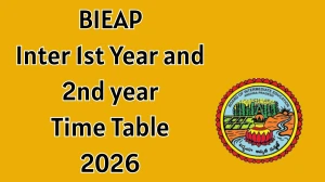 BIEAP Inter 1st Year and 2nd year Time Table 2026 Out bieap-gov.org Check Time Table Here