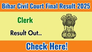 Bihar Civil Court Clerk Final Result 2025 Declared: Download at districts.ecourts.gov.in Bihar Civil Court Clerk Final Result 2025 Declared: Download at districts.ecourts.gov.in