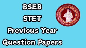 Bihar STET Previous Year Question Papers PDF with Answers Download