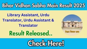 Bihar Vidhan Sabha Main Result 2025 Out at vidhansabha.bihar.gov.in, Direct Link to Download Result PDF Here