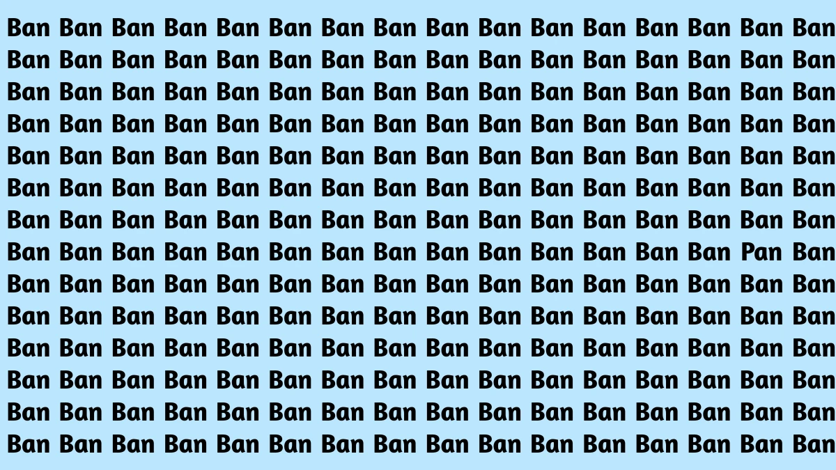Brain Teaser: Only People With hawk eyes and 140+ IQ can find 'PAN' in 8 seconds!