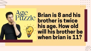 Brian is 8 and His Brother is Twice His Age. How Old Will His Brother Be When Br...