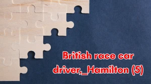 British race car driver, ___ Hamilton Crossword Clue Irish Daily Mail Quick 5 letters Answer