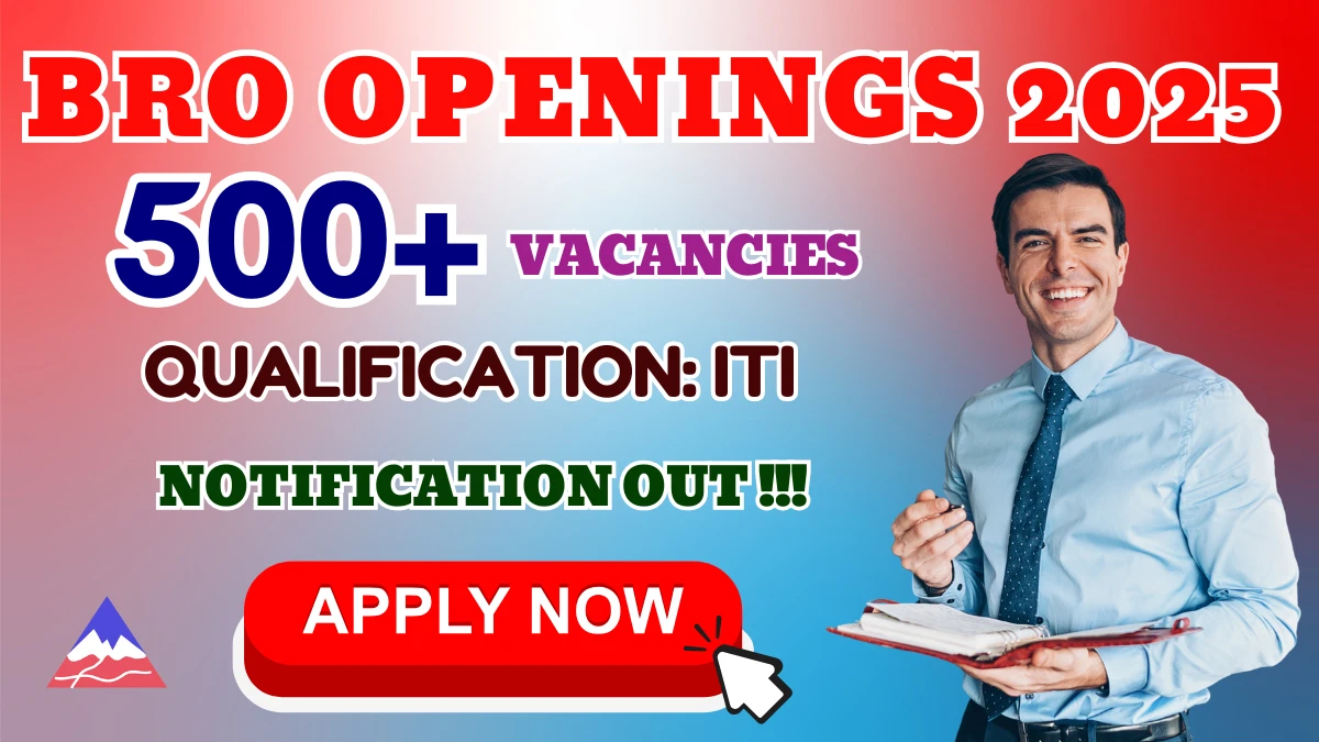 BRO Recruitment 2025 - Apply Offline for 542 MSW, Vehicle Mechanic Posts