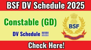 BSF Constable (GD) DV Schedule 2025: Check Document Verification Date @ bsf.gov.in BSF Constable (GD) DV Schedule 2025: Check Document Verification Date @ bsf.gov.in