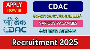 CDAC Recruitment 2025 - Apply Online for 07 Project Manager, Project Engineer and More Posts CDAC Recruitment 2025 - Apply Online for 07 Project Manager, Project Engineer and More Posts