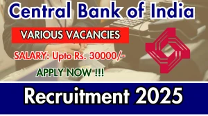 Central Bank of India Recruitment 2025 - Apply Offline for Attender, Office Assistant and More Posts Central Bank of India Recruitment 2025 - Apply Offline for Attender, Office Assistant and More Posts