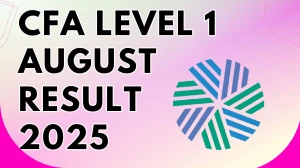 CFA Level 1 August Result 2025 Out at cfainstitute.org Direct Link to Download Result