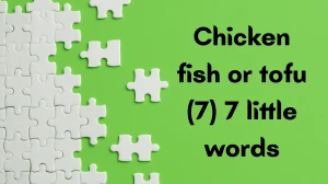 Chicken fish or tofu 7 Little Words 7 letters Answer