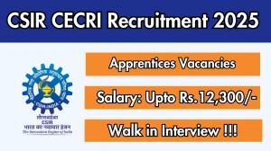 CSIR CECRI Apprentices Recruitment 2025 – Walk in for 39 Posts