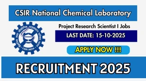 CSIR NCL Project Research Scientist I Recruitment 2025 - Apply Online for 01 Posts