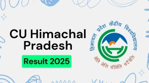CU Himachal Pradesh Result 2025 Out at cuhimachal.ac.in Direct Link to Download 2nd, 4th Sem Result