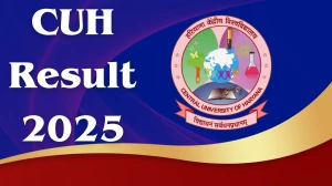 CUH Result 2025 Out at cuh.ac.in Direct Link to Download 3rd Semester Result