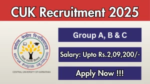 CUK Group A, B & C Recruitment 2025 - Apply Online for 25 Posts