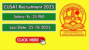 CUSAT Technician Grade II Recruitment 2025 - Apply Online