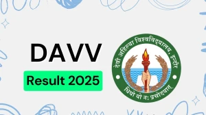 DAVV Result 2025 Out at dauniv.ac.in Direct Link to Download 4th Sem Result