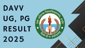 DAVV UG, PG Result 2025 Out at dauniv.ac.in Direct Link to Download Result