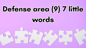 Defense area 7 Little Words 9 letters Answer