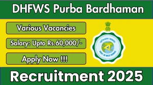 DHFWS Purba Bardhaman Recruitment 2025 - Apply Online for 15 AYUSH Doctor, Pharmacist and More Posts