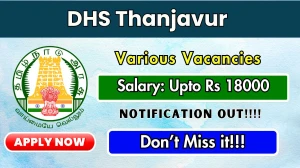 DHS Thanjavur Recruitment 2025 - Apply Offline for 15 MLHP, Multi Purpose Health worker Posts