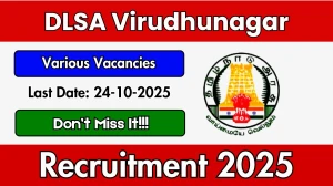 DLSA Virudhunagar Recruitment 2025 - Apply Offline for 05 Office Peon, Office Assistants and Other Posts