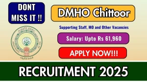 DMHO Chittoor Recruitment 2025 - Apply Offline for 56 Supporting Staff, MO and Other Posts