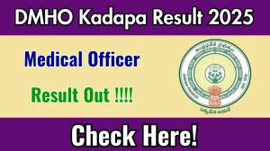 DMHO Kadapa Medical Officer Result 2025 Out at kadapa.ap.gov.in, Direct Link to Download Result PDF Here DMHO Kadapa Medical Officer Result 2025 Out at kadapa.ap.gov.in, Direct Link to Download Result PDF Here