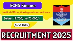 ECHS Kinnaur Recruitment 2025 - Apply Offline for 03 Medical Officer, Nursing Assistant and More Posts