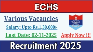 ECHS Recruitment 2025 - Apply Offline for 05 OIC Polyclinic, Peon and More Posts