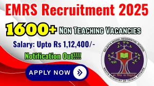 EMRS Non Teaching Recruitment 2025 - Apply Online for 1620 Accountant, JSA and Other Posts
