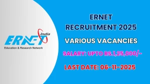 ERNET Recruitment 2025 - Apply Offline for 07 Project Manager, Sr. Project Engineer and More Posts