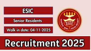 ESIC Senior Residents Recruitment 2025 – Walk in for 20 Posts