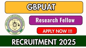 GBPUAT Research Fellow Recruitment 2025 - Apply Offline