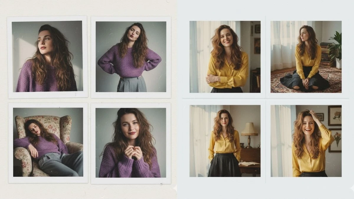 Gemini AI Photo Editor Retro Image Prompts for Girls: Try These Prompts to Create Polaroid-style Portraits