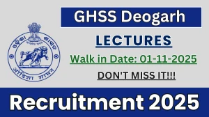 GHSS Deogarh Lectures Recruitment 2025 – Walk in GHSS Deogarh Lectures Recruitment 2025 – Walk in