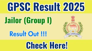GPSC Jailor (Group I) Result 2025 Out at gpsc.gujarat.gov.in, Direct Link to Download Result PDF Here GPSC Jailor (Group I) Result 2025 Out at gpsc.gujarat.gov.in, Direct Link to Download Result PDF Here