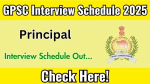 GPSC Principal Interview Schedule 2025 Released Check Date Details at gpsc.gujarat.gov.in GPSC Principal Interview Schedule 2025 Released Check Date Details at gpsc.gujarat.gov.in