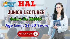 HAL Junior Lecturer Recruitment 2025 - Apply Offline for 04 Posts HAL Junior Lecturer Recruitment 2025 - Apply Offline for 04 Posts