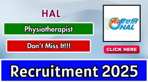 HAL Physiotherapist Recruitment 2025 - Apply Offline