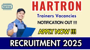 HARTRON Trainers Recruitment 2025 - Apply Online