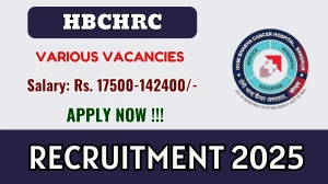 HBCHRC Recruitment 2025 - Apply Offline for 02 Scientific Officer, Speech and Swallowing Therapist Posts HBCHRC Recruitment 2025 - Apply Offline for 02 Scientific Officer, Speech and Swallowing Therapist Posts